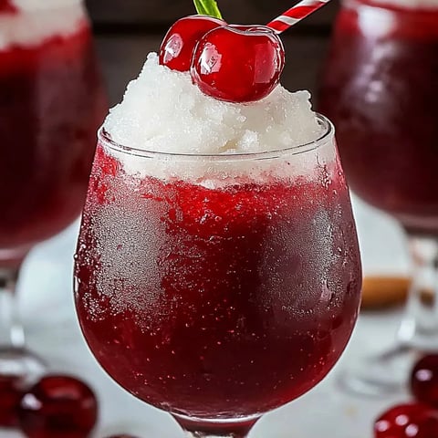 Cherry Rum and Coke Slushie