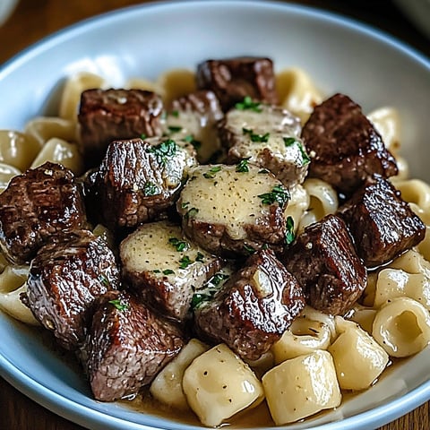 Garlic Butter Steak Bites Dish
