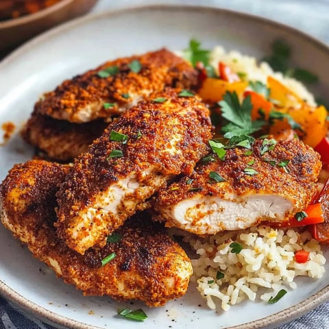 A plate of chicken with rice and vegetables.