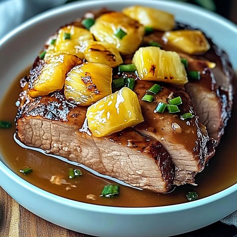 Slow Cooker Pineapple Pork Loin