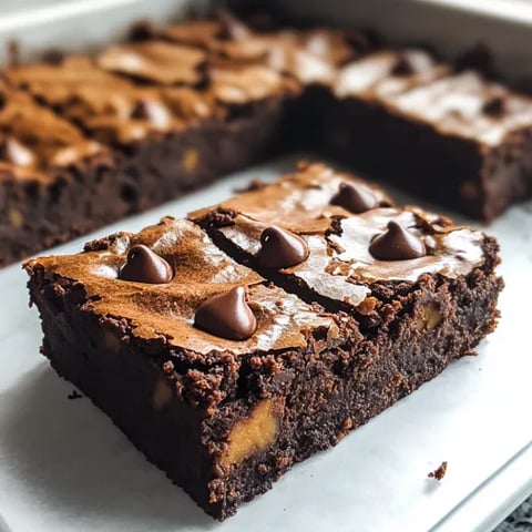 A piece of chocolate cake with chocolate chips on top.
