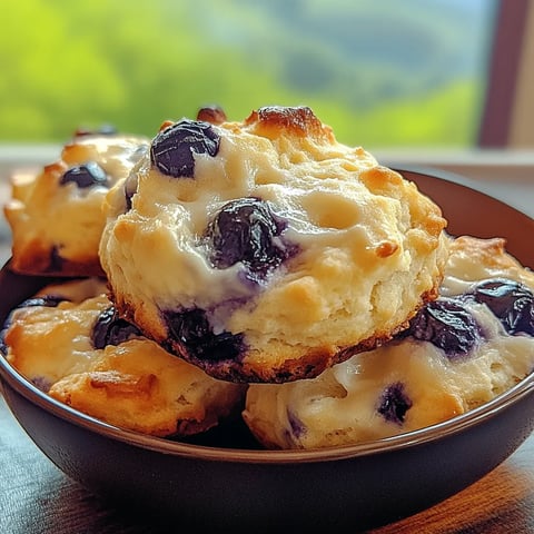 Sweet Blueberry Biscuits