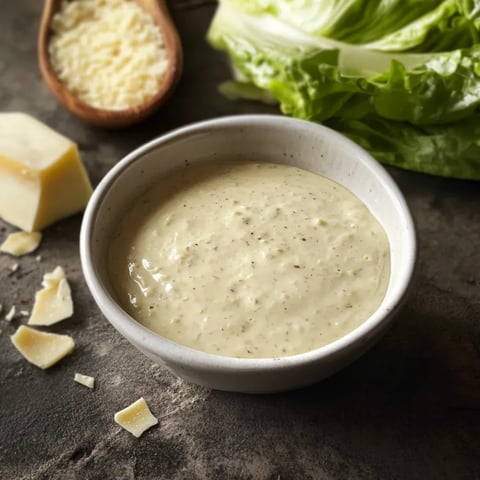 A bowl of sauce with lettuce and cheese.