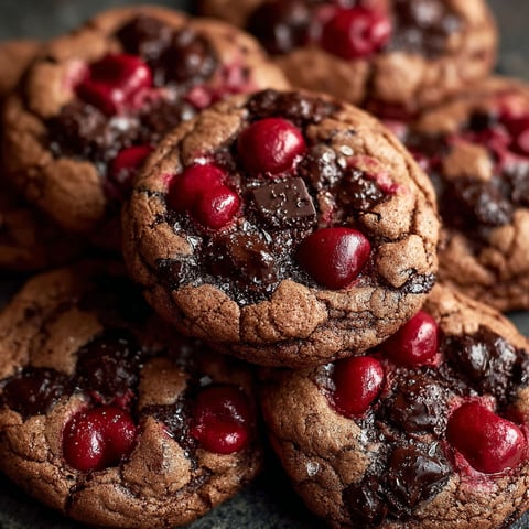 A close up of a delicious Cherry Chocolate  Cookie.