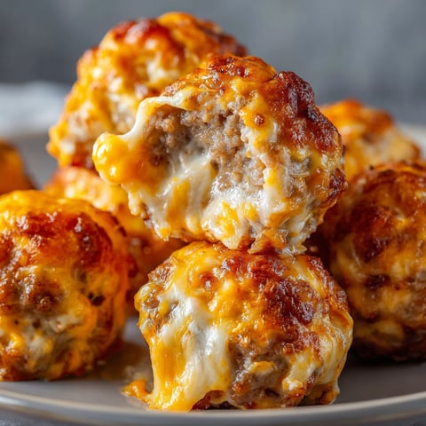 A plate of delicious Rotel Cream Cheese Sausage Balls.