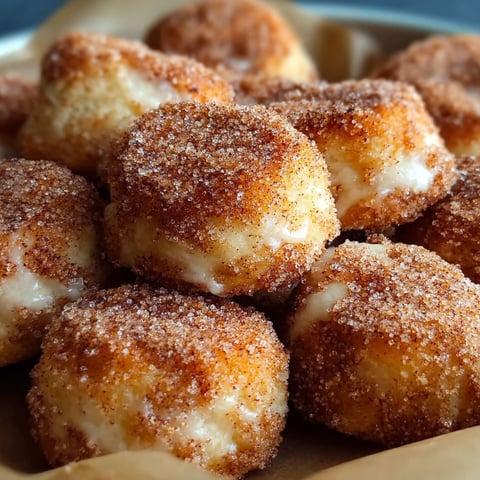 A plate of cinnamon sugar biscuit bites.