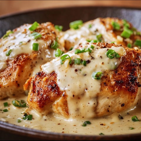 A delicious Texas Roadhouse Smothered Chicken dish, served in a bowl with a generous amount of sauce.
