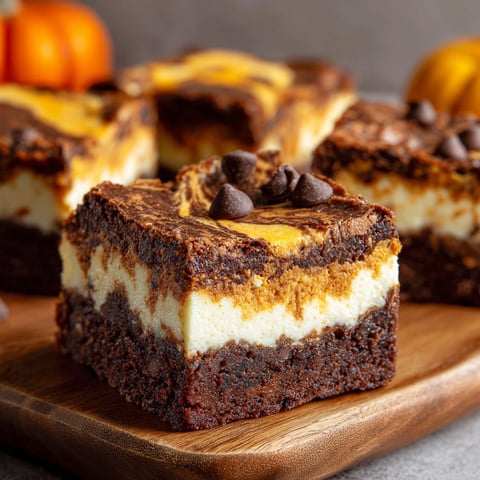 A Pumpkin Cheesecake Brownies