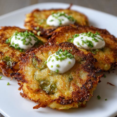 A plate of delicious green chile cheese potato cakes.