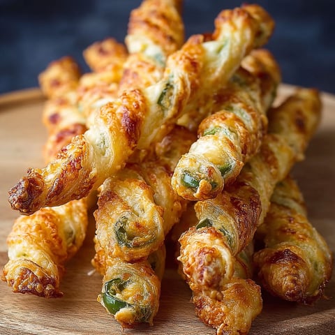 A delicious appetizer made with jalapenos and cheese, served on a wooden platter.