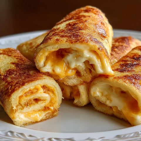 A plate of grilled cheese roll ups, a delicious and easy recipe.