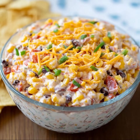 A bowl of Cowboy Caviar, a delicious and hearty dish, is displayed on a wooden table.