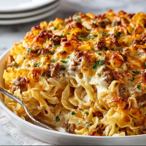 A delicious and hearty meal of Sour Cream Noodles.